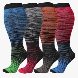 Men or Women's Plus Size Compression Socks 3XL